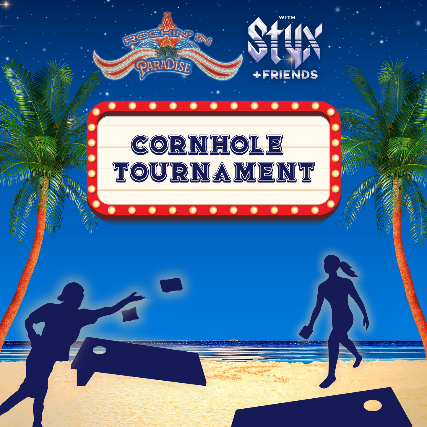 Rockin' in Paradise Cornhole Tournament